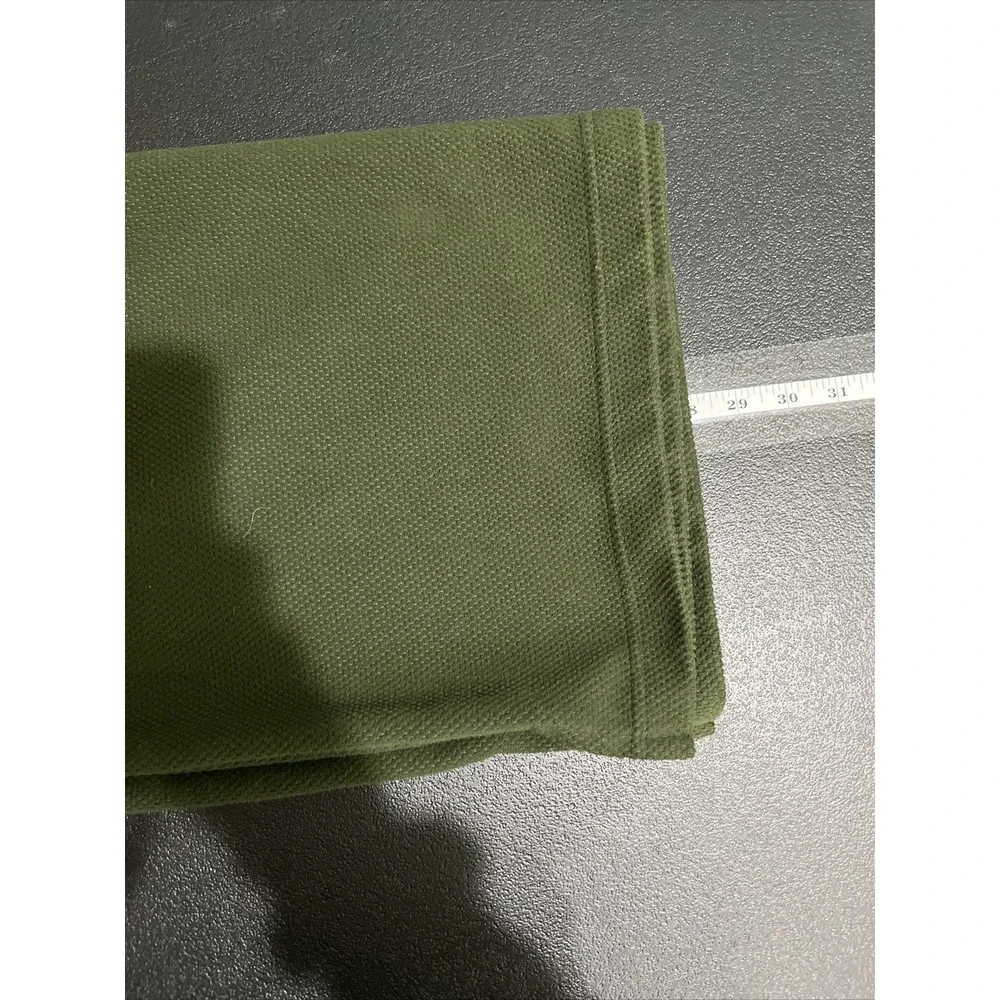 North Face Mens Quarter Zip Pullover‎ Sz L Olive Waffle Knit Mock Thermal Fleece